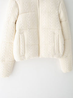Ecru Puffer Jacke