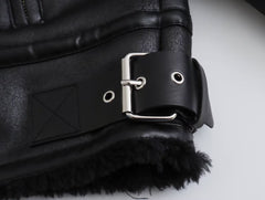 Trendige Kunstlederjacke