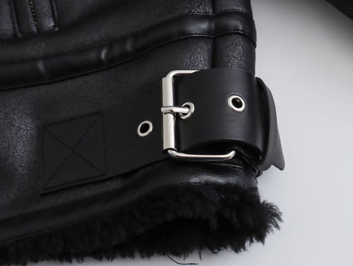 Trendige Kunstlederjacke