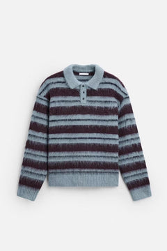 Brushed Polo Sweater