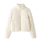 Ecru Puffer Jacke