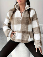 Soft Elegance Karo-Pullover